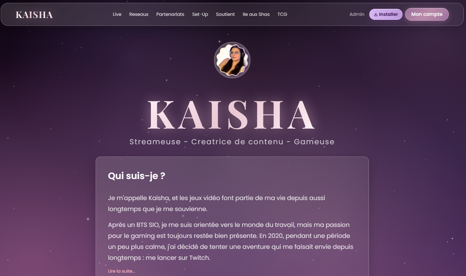 Capture du site Kaisha007